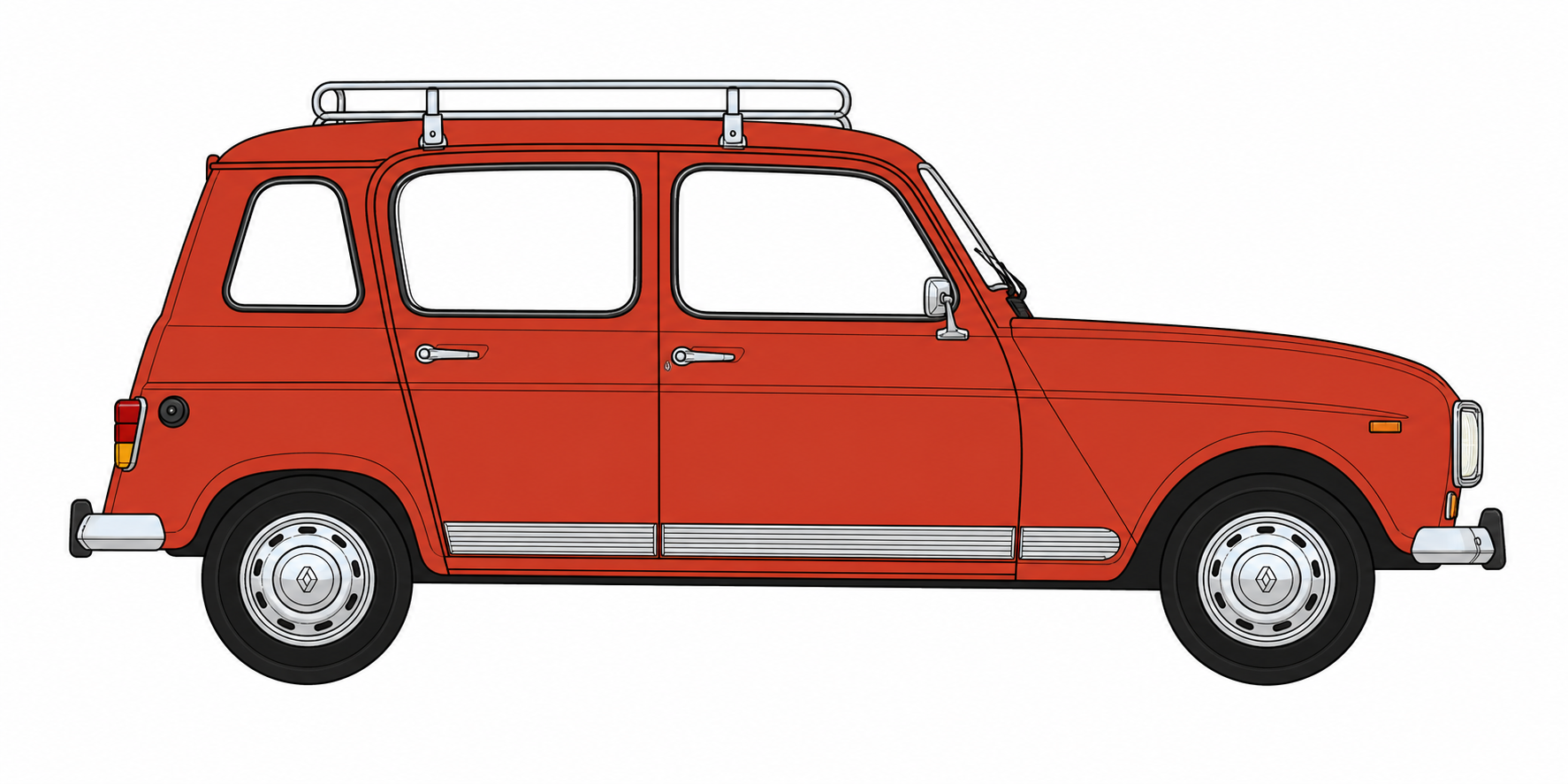Renault 4L — emplacements sponsors